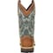 Durango Western Boot, 8 W, Leather, 12 in H, Saddlehorn/Clover DDB0131 - alternate 4